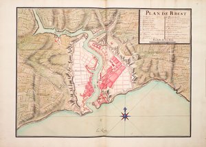 Plan over Brest af Unknown artist