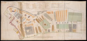 Plan over Deptford Dockyard af Unknown artist