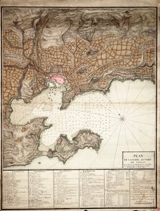 Plan over Toulon af Unknown artist