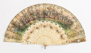 Plisseret ventilator af Unknown artist
