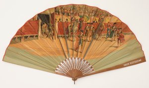 Plisseret ventilator af Unknown artist