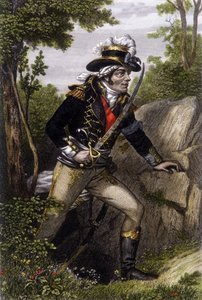 Portræt i fuld længde af Chouan-lederen Francois Athanase (Francois-Athanase) de Charette de la Contrie (1763-1796). af Unknown artist