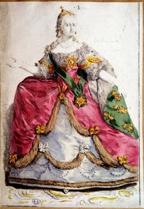 Portræt i fødder af Catherine II af Rusland af Unknown artist