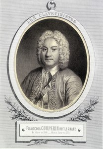 Portræt i medaljon af François Couperin dit Le Grand, n.d. 19. s. af Unknown artist