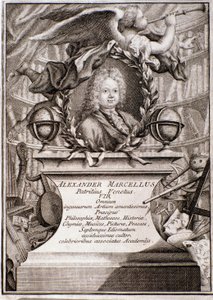 Portræt af Alessandro Marcello (gravering) af Unknown artist