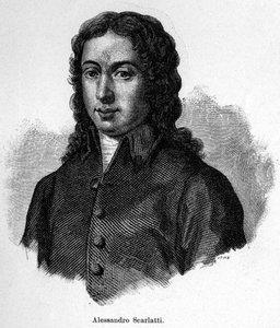 Portræt af Alessandro Scarlatti (1660 - 1725), italiensk komponist. af Unknown artist