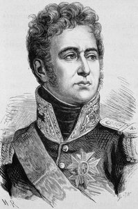 Portræt af Alexandre Law, Marquis de Lauriston (1768 - 1828). Indgravering af slutningen af det 19. århundrede i "Histoire de France"" af H. Martin. af Unknown artist
