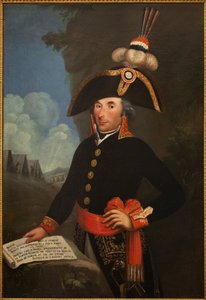 Portræt af Andre Massena (1758-1817, hertug af Rivoli og prins af Essling, marechal af imperiet), i uniform af divisionsgeneral. Anonymt maleri, olie på lærred 1796, portræt af Unknown artist