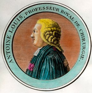 Portræt af Antoine Louis (1723-1792) Kongelig professor i kirurgi, sekretær for Royal Academy of Surgery Gravering af det 18. århundredes privatsamling af Unknown artist