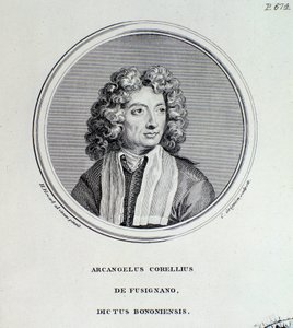 Portræt af Arcangelo Corelli (gravering) af Unknown artist