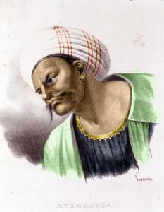 Portræt af Averroes (1126 - 1198). af Unknown artist