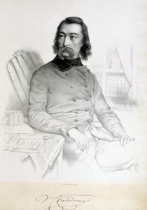Portræt af Barthelemy Prosper Enfantin, kendt som Fader Enfantin (1796-1864), Saint Simonien (Saint Simonien) af Unknown artist