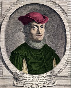 Portræt af Baruch Spinoza (1632-1677), hollandsk filosof. Også kendt som Bento de Espinosa eller Benedictus de Spinoza eller Benoit de Spinoza. Indgravering af det 18. århundrede af Unknown artist