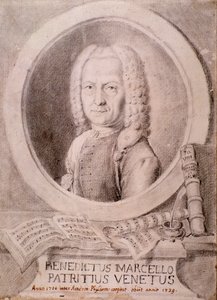 Portræt af Benedetto Marcello (tegning) af Unknown artist