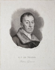 Portræt af Carlo Di Negro (gravering) af Unknown artist