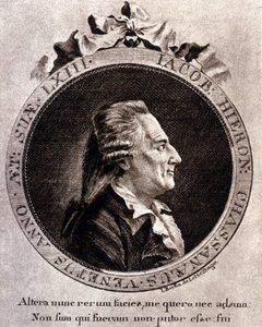 Portræt af Casanova (1725 - 1798) - portræt i frontispice, i Historien om min flugt fra fængslerne i Republikken Venedig, skrevet i Dux en Bohemia af Unknown artist