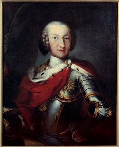 Portræt af Charles Emmanuel III (1701-1773) hertug af Savoyen, konge af Sardinien, stormester i Annunciade Anonymous-maleriet. Paris fra det 18. århundrede, Æreslegionens museum af Unknown artist