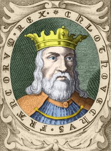 Portræt af Clovis I (v. 466 - 511) Kongen af Francs. af Unknown artist