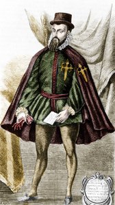 Portræt af Francisco Pizarro (fr. Francois Pizarre af Unknown artist