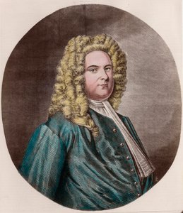 Portræt af Friedrich Händel af Unknown artist