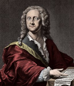 Portræt af Georg Philipp Telemann (1681 -1767), tysk komponist af Unknown artist