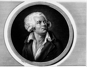 Portræt af Georges Jacques Danton, konventionel advokat (1759-1794). Indgravering i "" Komplet samling af historiske malerier fra den franske revolution, i tre bind.""" 1804. af Unknown artist