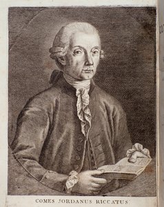 Portræt af Giordano Riccati (kobberstik) af Unknown artist