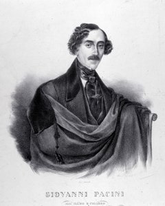Portræt af Giovanni Pacini, italiensk komponist (1796-1867). af Unknown artist