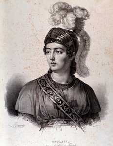 Portræt af Giuditta Pasta i Tancredi, værk af Gioacchino Rossini af Unknown artist