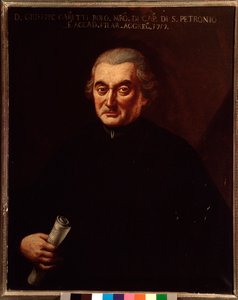 Portræt af Giuseppe Maria Caretti (1690-1774) italiensk komponist Anonym maleri. 1700-tallet. Bologna, Civic Museum Museum af Unknown artist