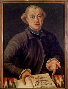 Portræt af Giuseppe Pizzati, italiensk musikteoretiker (maleri af Unknown artist