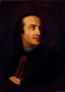 Portræt af Giuseppe Tartini (1692 - 1770), italiensk violinist og komponist Anonym maleri. 1700-tallets Milano, museo del castello af Unknown artist