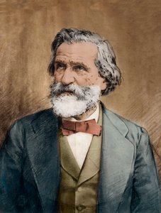 Portræt af Giuseppe Verdi - Portræt af den italienske komponist Giuseppe Verdi (1813 - 1901) omkring 1887 af Unknown artist