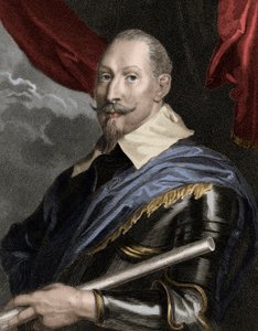 Portræt af Gustave Adolphe II (Gustave Adolphe) (1594-1632), konge af Sverige - Gustavus Adolphus II 1594-1632, konge af Sverige 1611-1632 - stik - 1800-tallet af Unknown artist