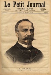 Portræt af Gustave Noblemaire (1832-1924), som efter at have overvåget konstruktionen af Alger-Oran jernbanelinjen indtil 1869, vendte tilbage til Paris for at overtage ledelsen af Paris Lyon Mediterranee selskab, en stilling han beholdt i 26 af Unknown artist