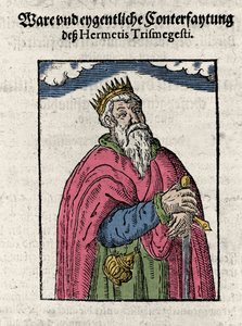 Portræt af Hermes Trimegiste (Trismegistus), astrolog, af Unknown artist