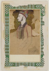 Portræt af Ibrahim Adil Shah II, af Bijapur (d.1626) (?) af Unknown artist