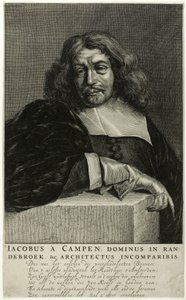 Portræt af Jacob van Campen af Unknown artist