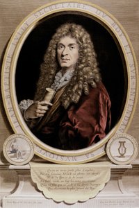 Portræt af Jean Baptiste Lully (Giovanni Battista Lulli) (1632-1687). af Unknown artist
