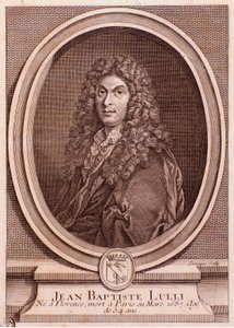 Portræt af Jean Baptiste Lully (gravering af Unknown artist