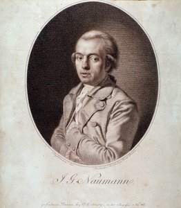 Portræt af Johann Gottlieb Naumann (stik) af Unknown artist