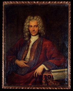 Portræt af Johann Joseph Fux, østrigsk komponist, musikteoretiker og pædagog (maleri af Unknown artist