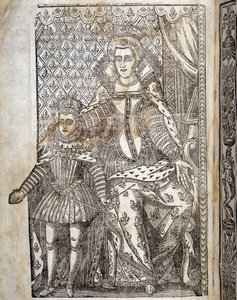 Portræt af Louis XIII barn og Marie de Medici. af Unknown artist