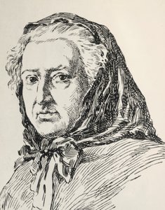 Portræt af Louise Ackermann af Unknown artist