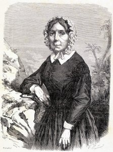 Portræt af Madame Ida Pfeiffer (1798-1858), østrigsk rejsende. af Unknown artist
