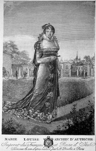 Portræt af Marie Louise, ærkehertuginde af Østrig, hustru til Napoleon I. af Unknown artist