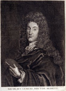 Portræt af Nicolas Lemery (1645 - 1715), fransk apoteker og kemiker. af Unknown artist