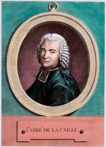 Portræt af Nicolas Louis de Lacaille (1713 - 1762), fransk astronom. Stik af det 18. århundrede. Privat samling. af Unknown artist