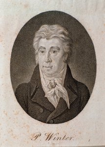 Portræt af Peter Winter (gravering af Unknown artist