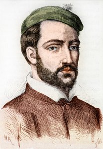 Portræt af Theodore Gericault, fransk maler (1791 - 1824) - i ""L